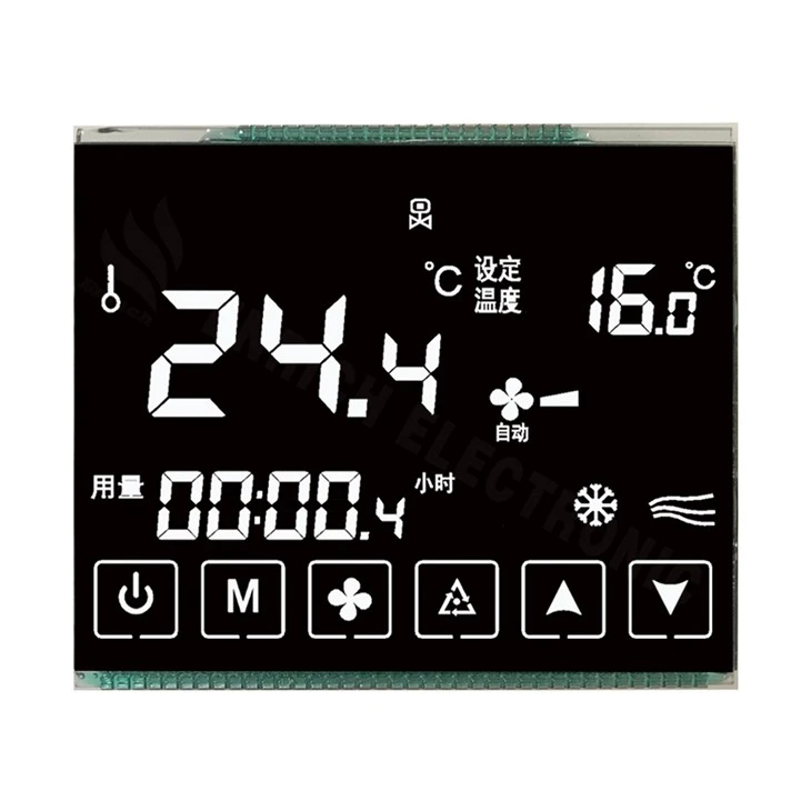 VA Custom Monochrome Negative Segment COB LCD Display